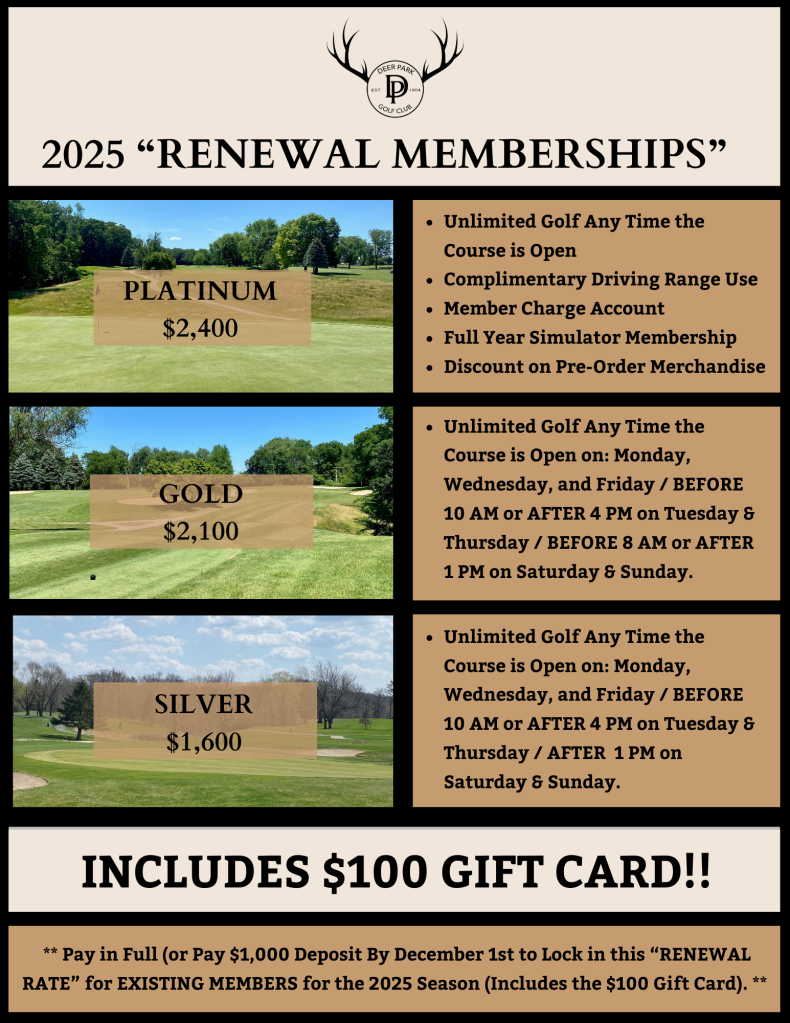 2025 RENEWAL Memberships